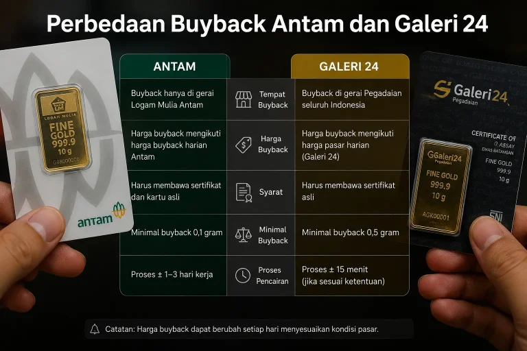 perbedaan buyback antam dan galeri 24
