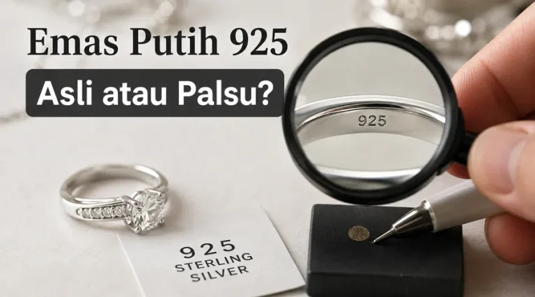 emas putih asli atau palsu